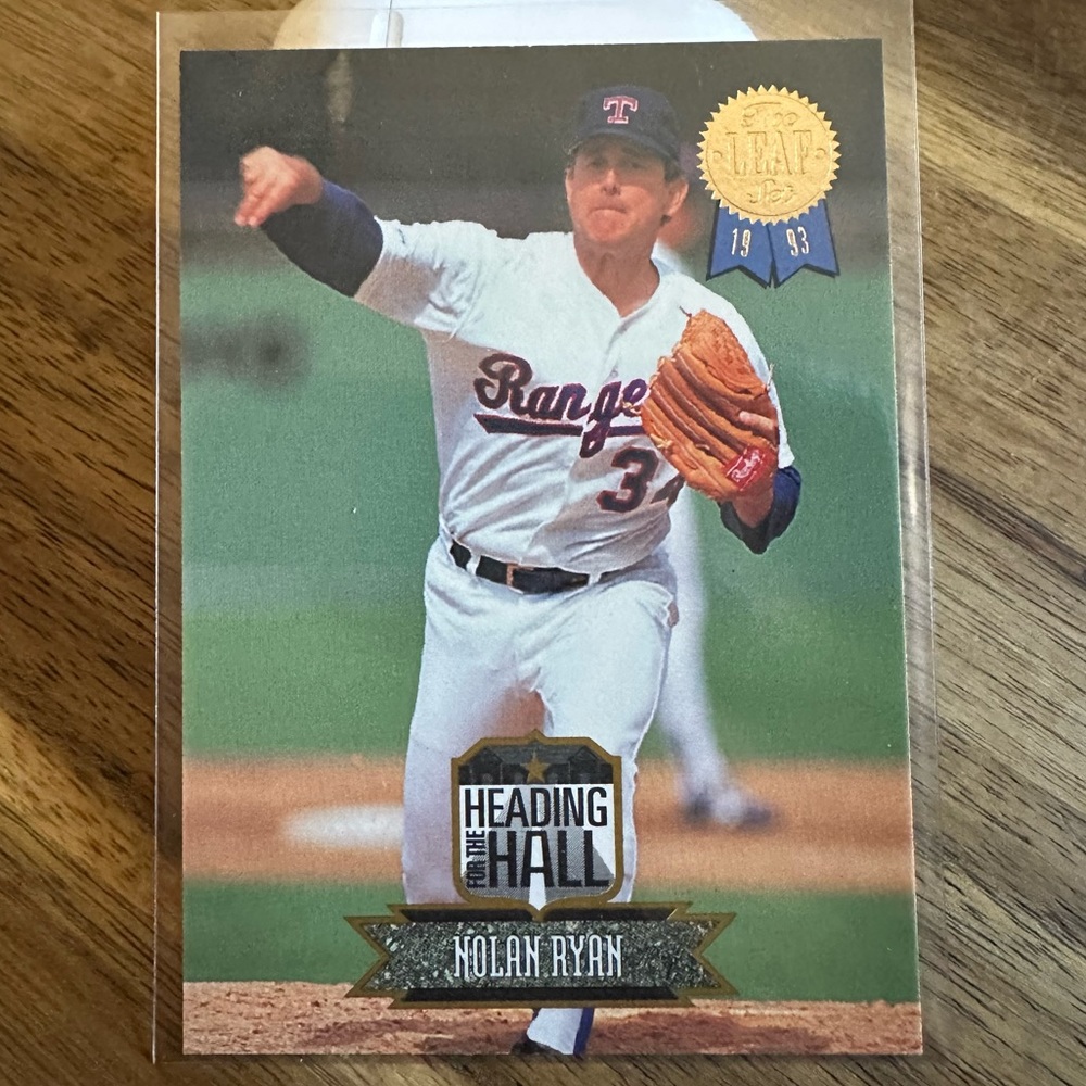 Nolan Ryan Heading to the Hall 1993 Leaf Mint